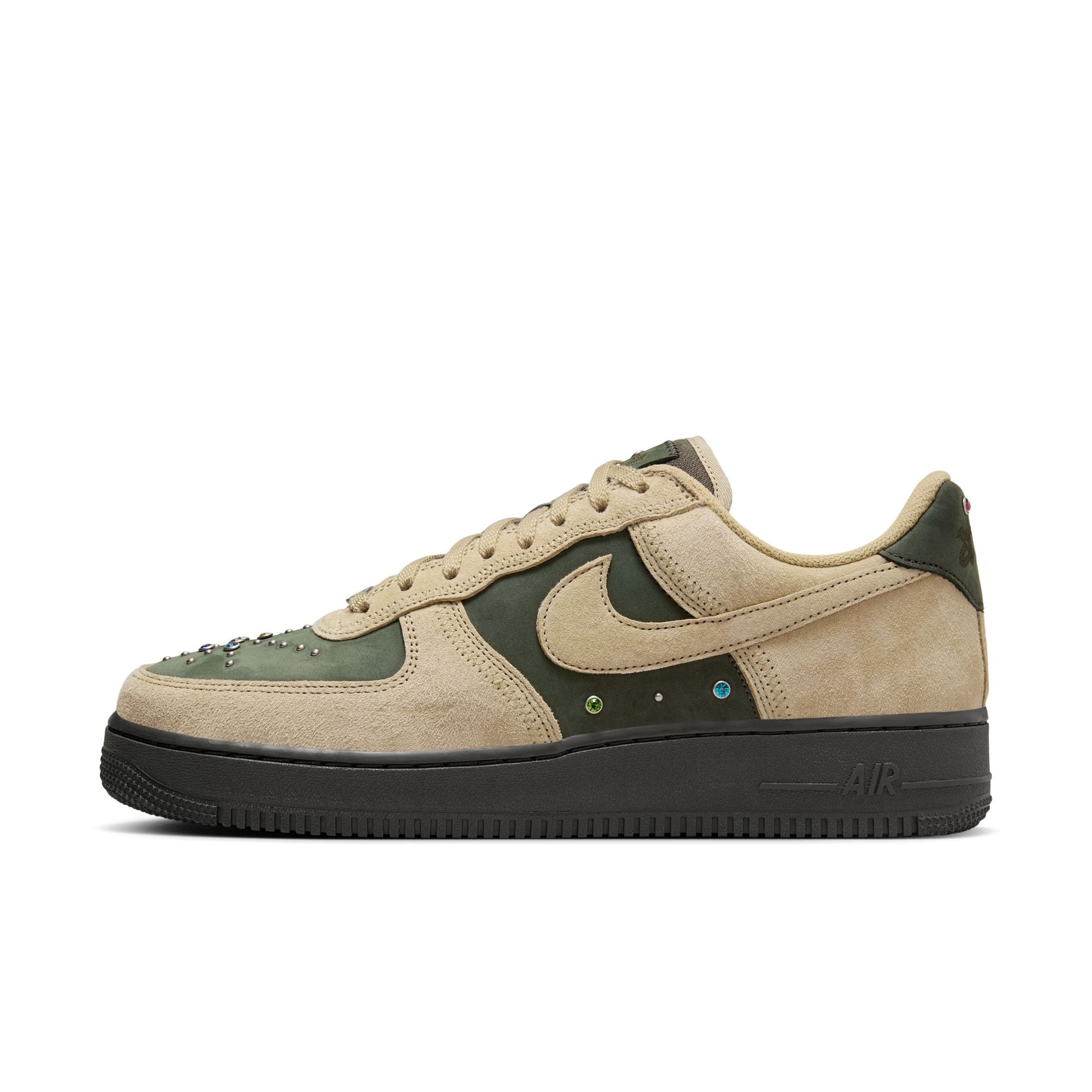 MENS NIKE AIR FORCE 1 RETRO (DARK ARMY/NEUTRAL OLIVE)