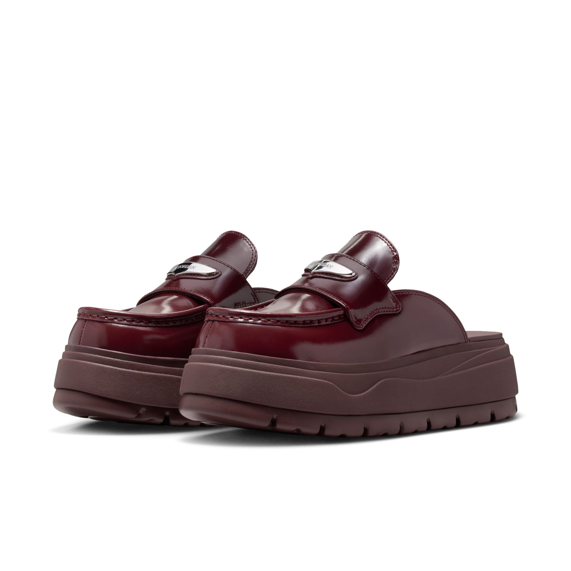 WOMENS JORDAN MULE (DARK TEAM RED/METALLIC SILVER)