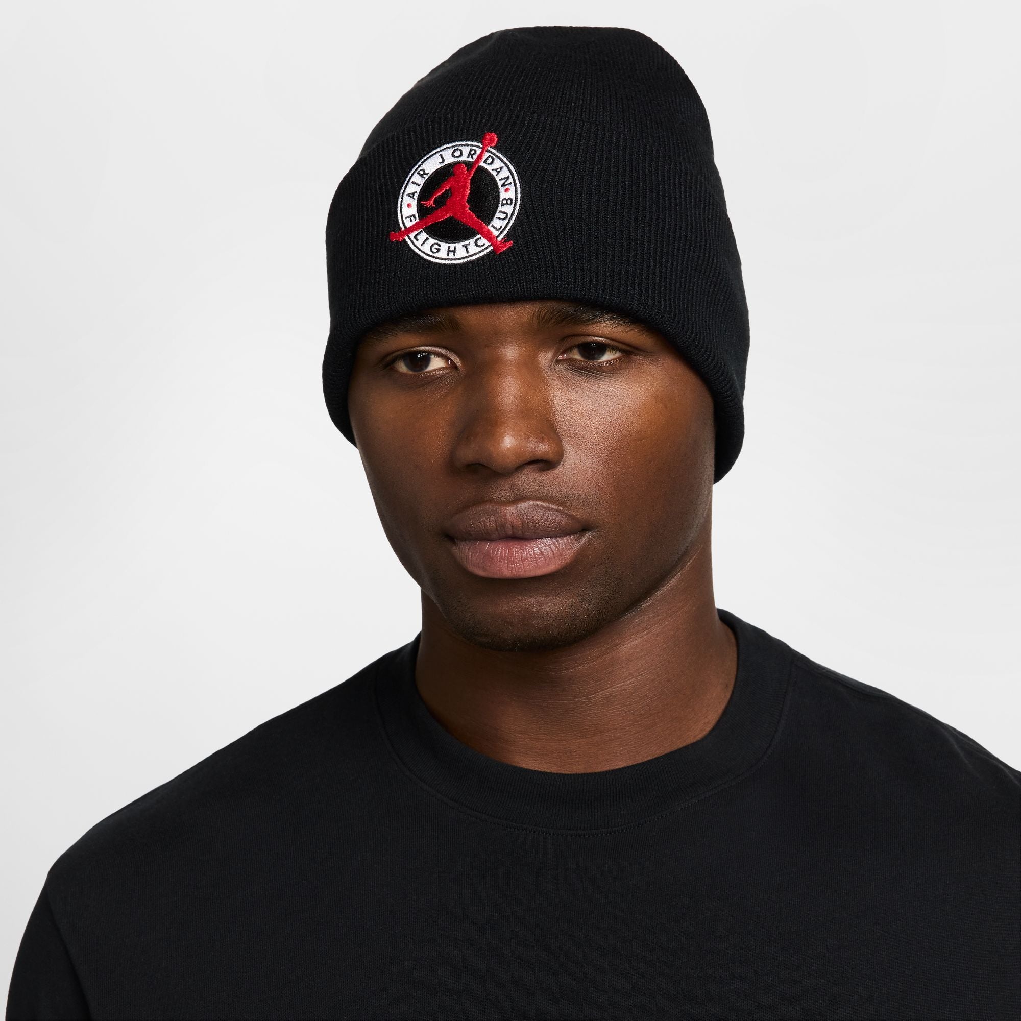 UNISEX JORDAN FLIGHT CLUB PEAK BEANIE (BLACK)