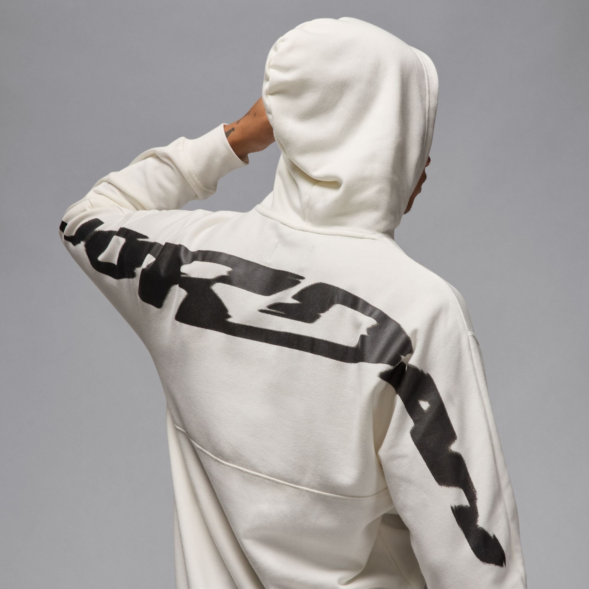 MJ MVP STATEMENT FLEECE PULLOVER HODDIE (SAIL/BLACK)