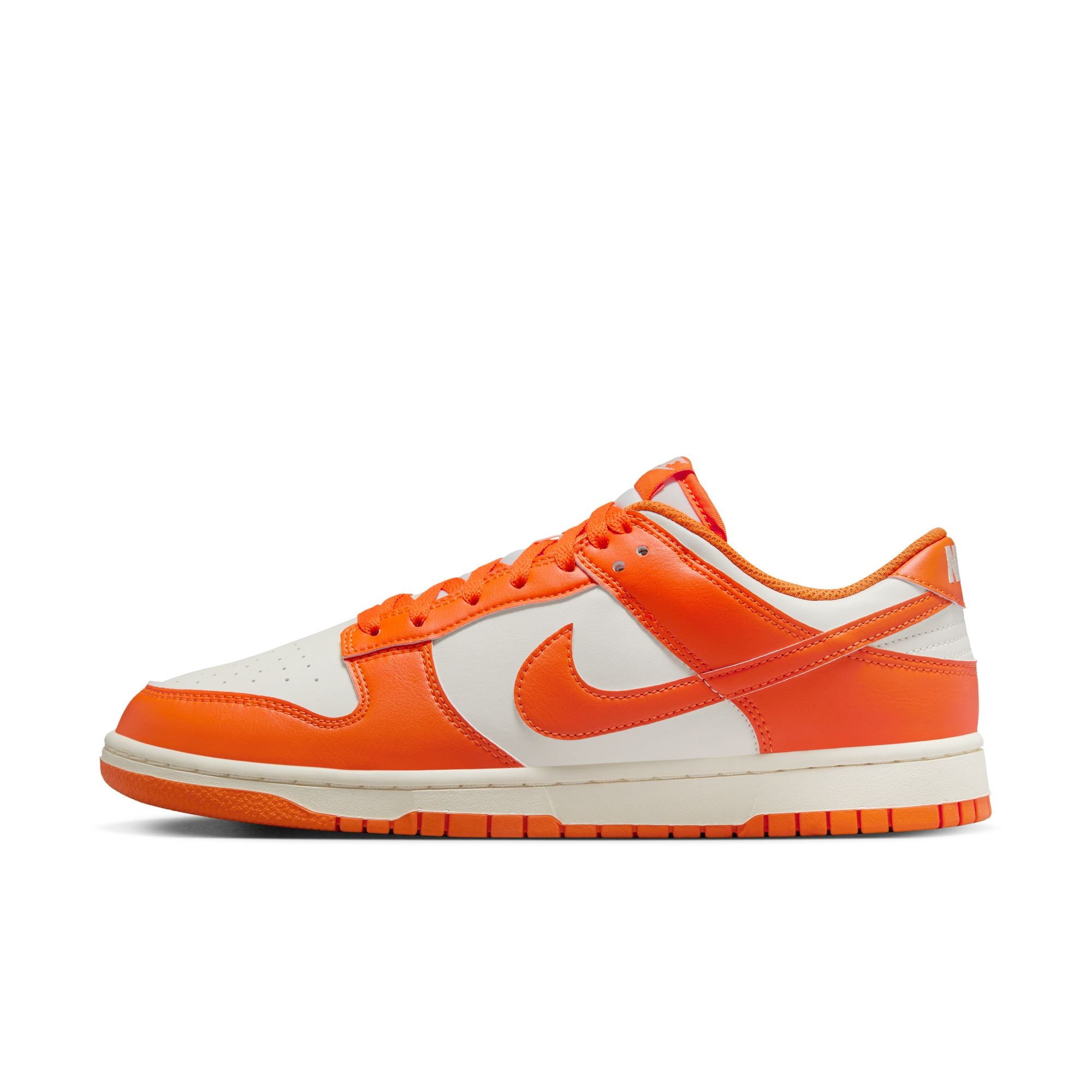 MENS NIKE DUNK LOW RETRO (PALE IVORY/SAFETY ORANGE)