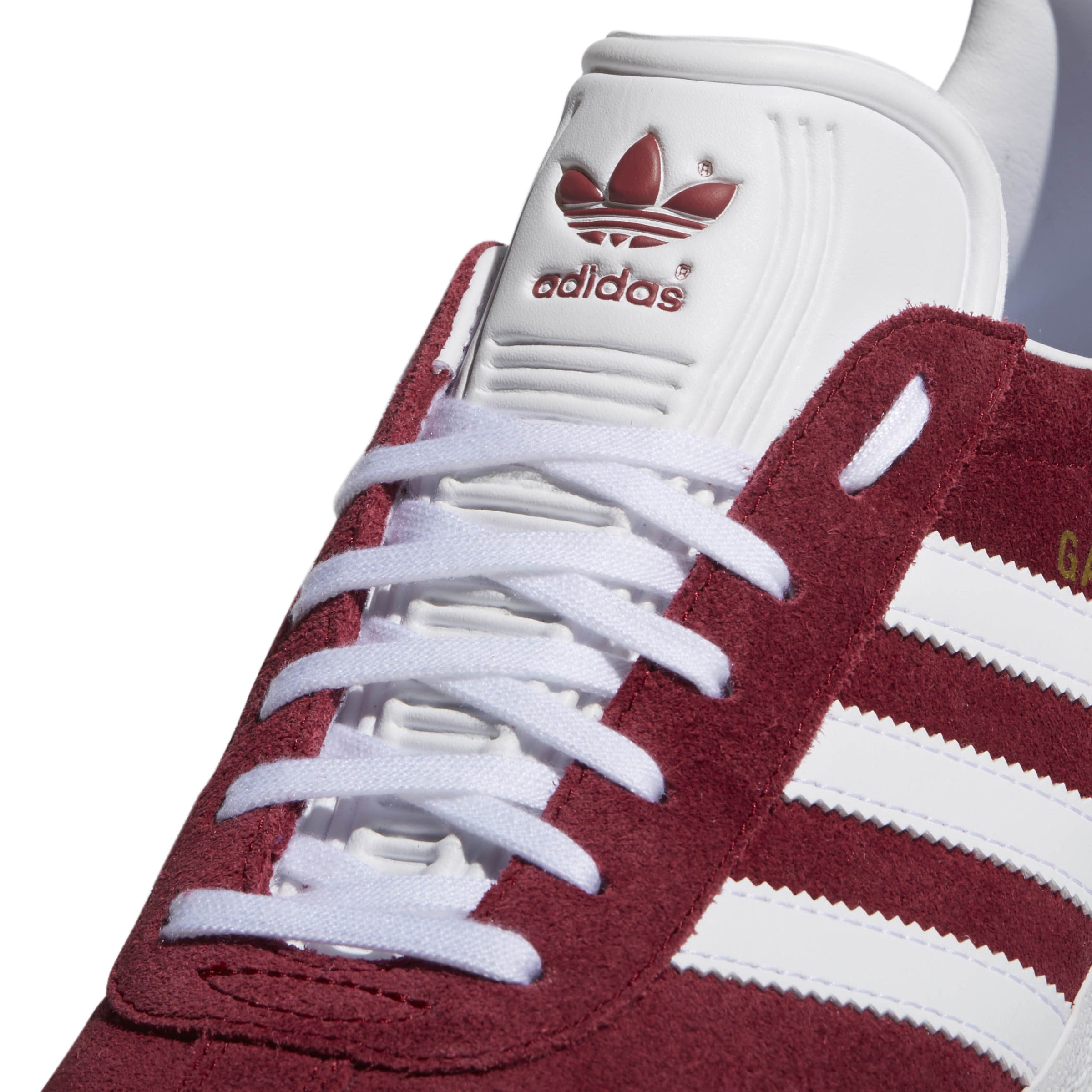 Men's ADIDAS GAZELLE (Collegiate Burgundy / Cloud White / Gold Metallic)