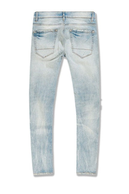 MENS JORDAN CRAIG SEAN FIT ATTITUDE DENIM (ICED LAGER)