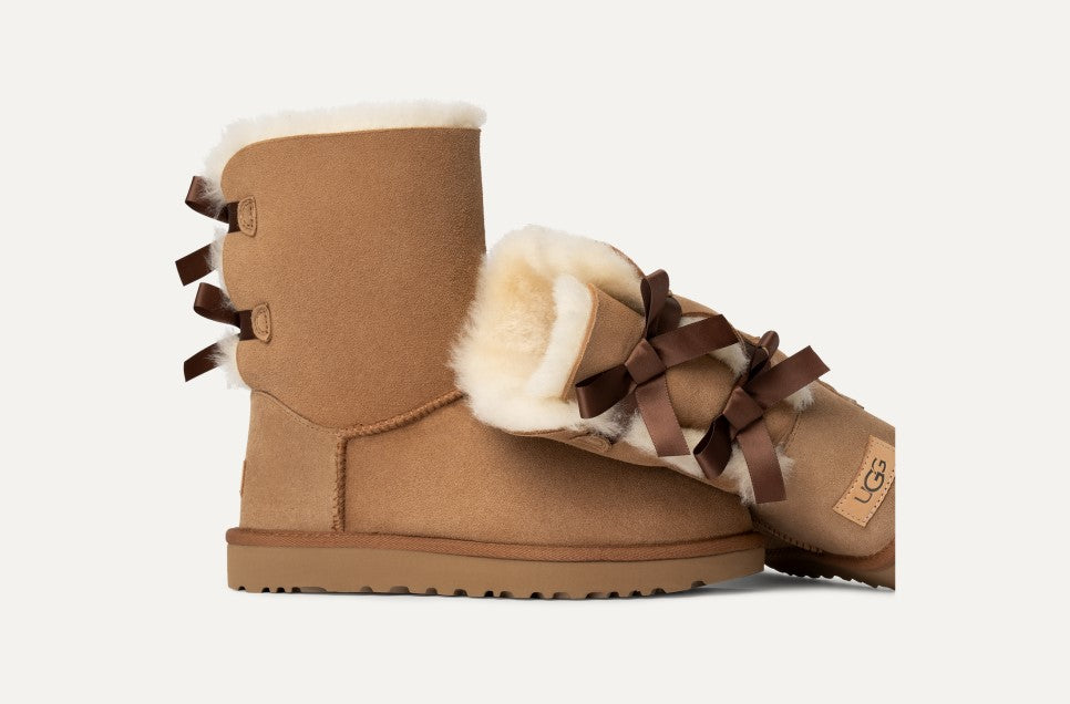 WOMENS UGG BAILEY BOW II (CHESTNUT)