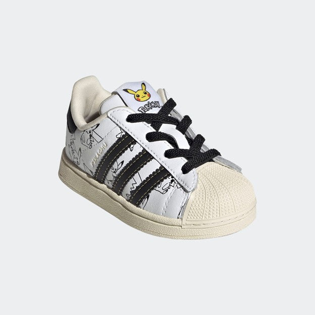 KIDS POKÉMON X ADIDAS SUPERSTAR II TD PIKACHU (WHITE/BLACK)