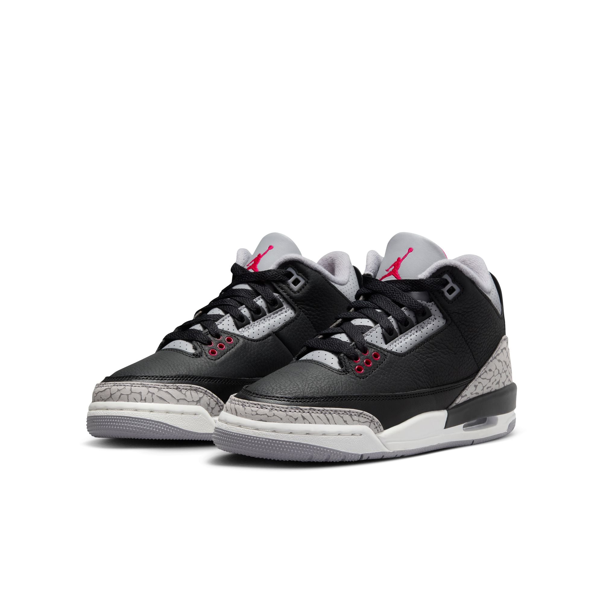 KID'S AIR JORDAN 3 RETRO GS (BLACK CEMENT)