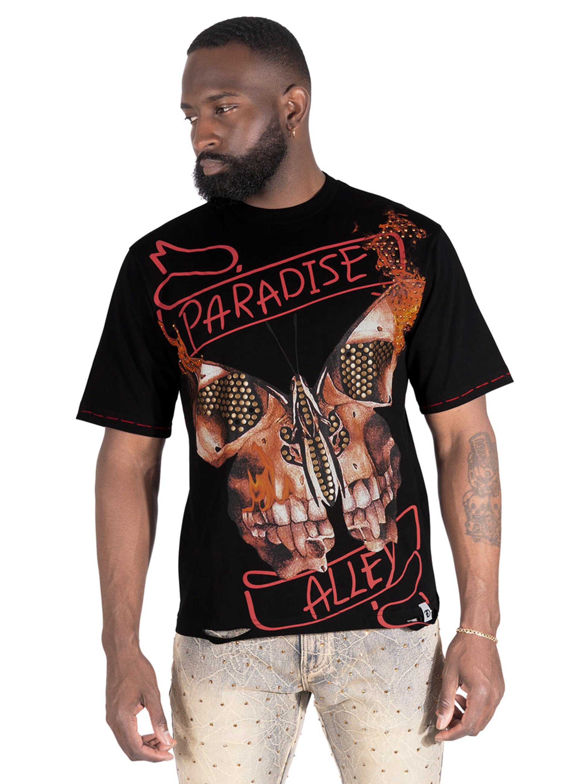 MENS FROST ORIGINALS HOUSE OF SAINTS BOXED T-SHIRT (BLACK)