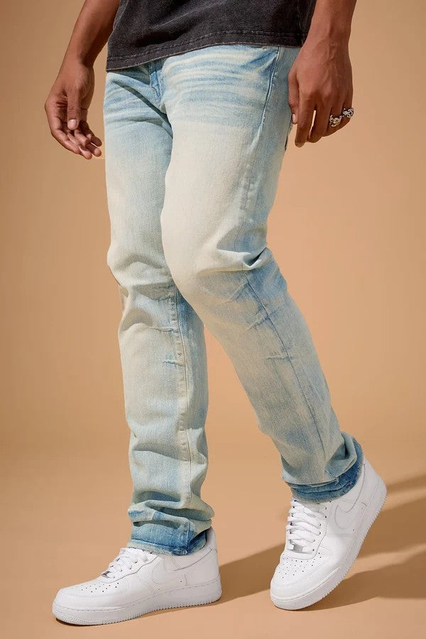 MENS JORDAN CRAIG COLLINS FIT EL NINO DENIM (ICED LAGER)