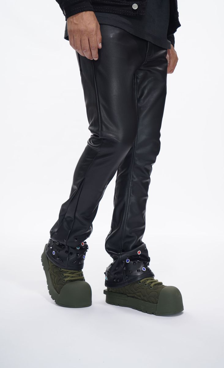 MENS VALABASAS ION - 33'' INSEAM-STACKED JEAN (BLACK)