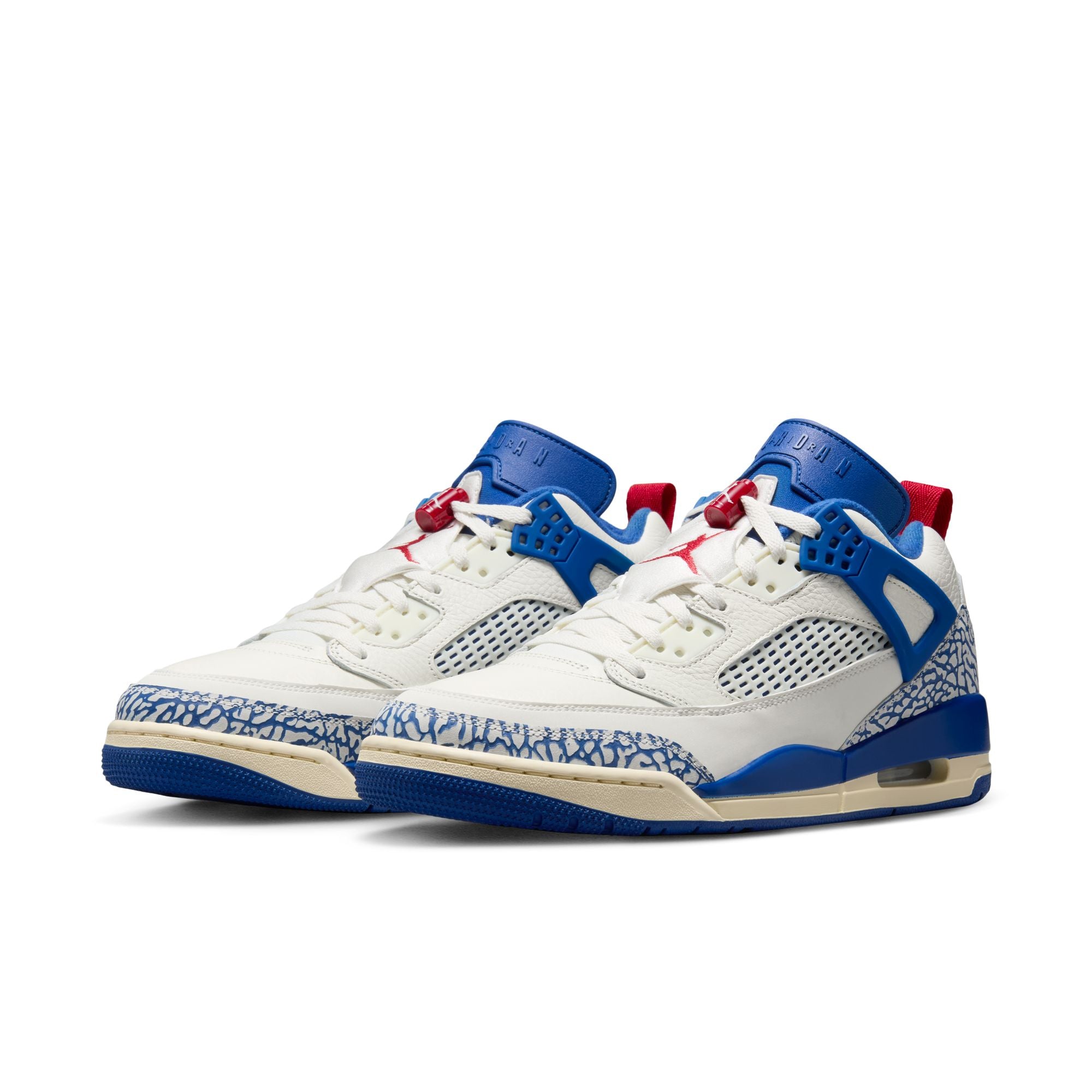 MENS JORDAN SPIZIKE LOW (SAIL/STORMBLUE/VARSITY RED/MUSLIN)