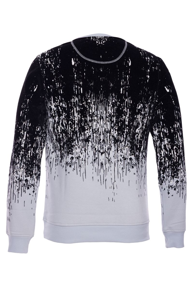 BLAKE | MENS LS FANCY KNIT CREW (ICE BLUE)