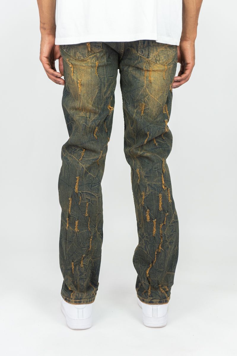 MENS R3BEL DENIM STRAIGHT FIT JEAN (VINTAGE)