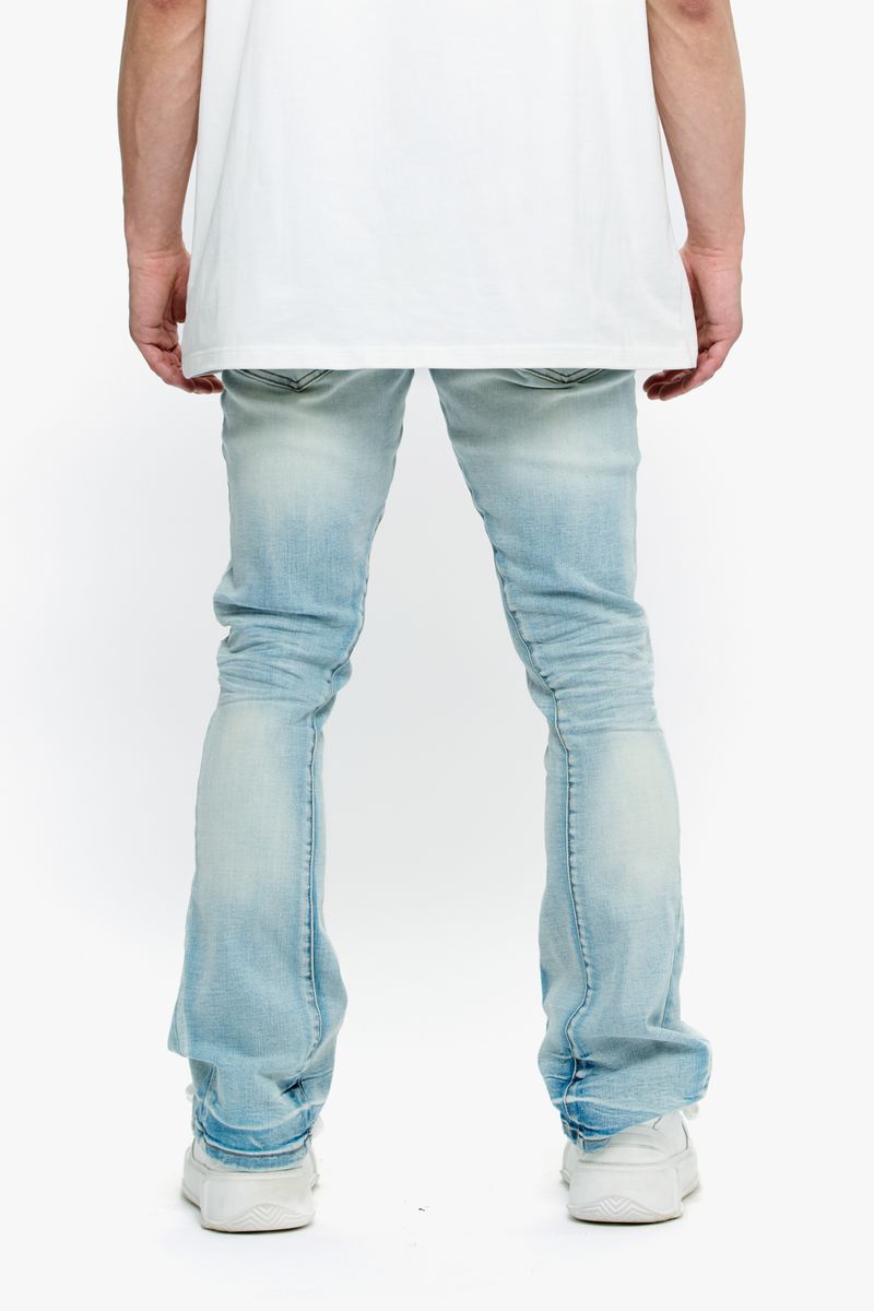 MENS VALABASAS "MR.STACKED" JEAN (LIGHT WASH)