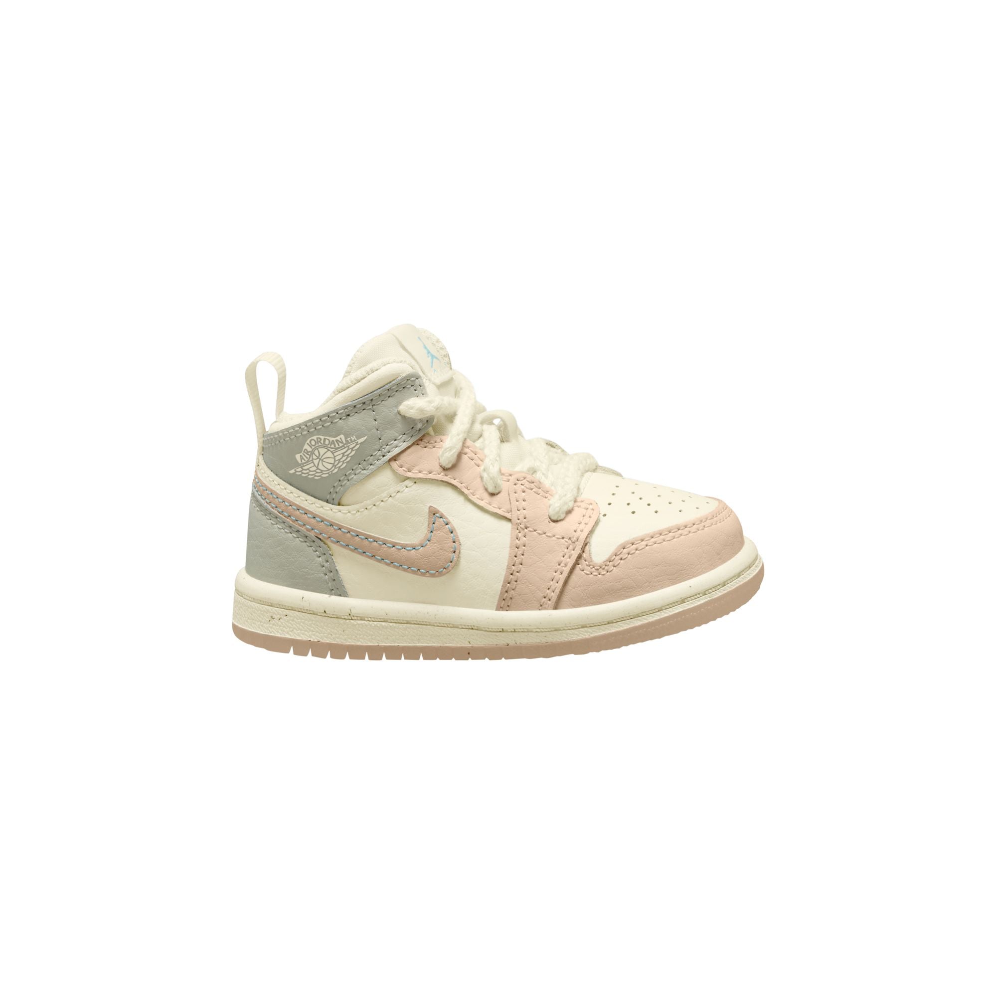 KIDS JORDAN 1 MID SE TD (SAIL/GUAVA ICE/SEA GLASS/GLACIER BLUE)