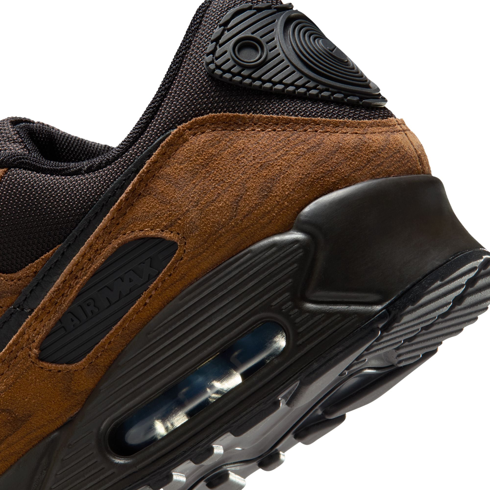 MENS NIKE AIR MAX 90 PRM (LT BRITISH TAN/BLACK/VELVET BROWN)
