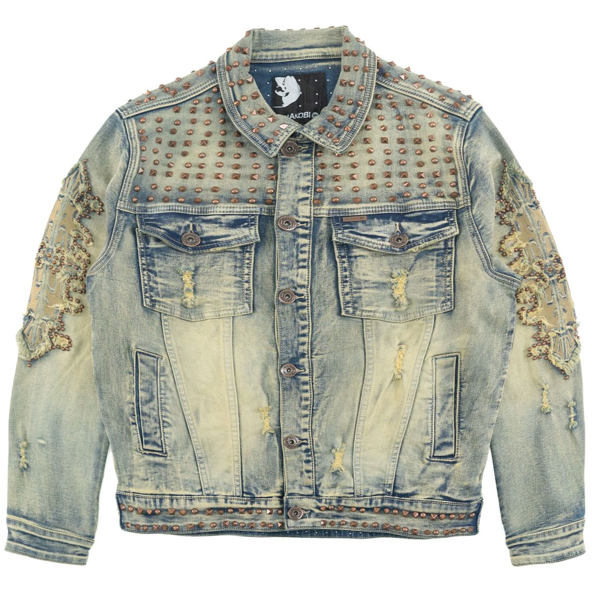 MENS MAKOBI POSITONI DENIM JACKET (DIRT)