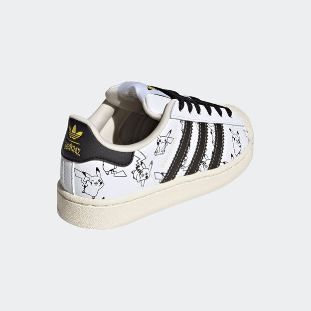 KIDS POKÉMON X ADIDAS SUPERSTAR II C PIKACHU (WHITE/BLACK)