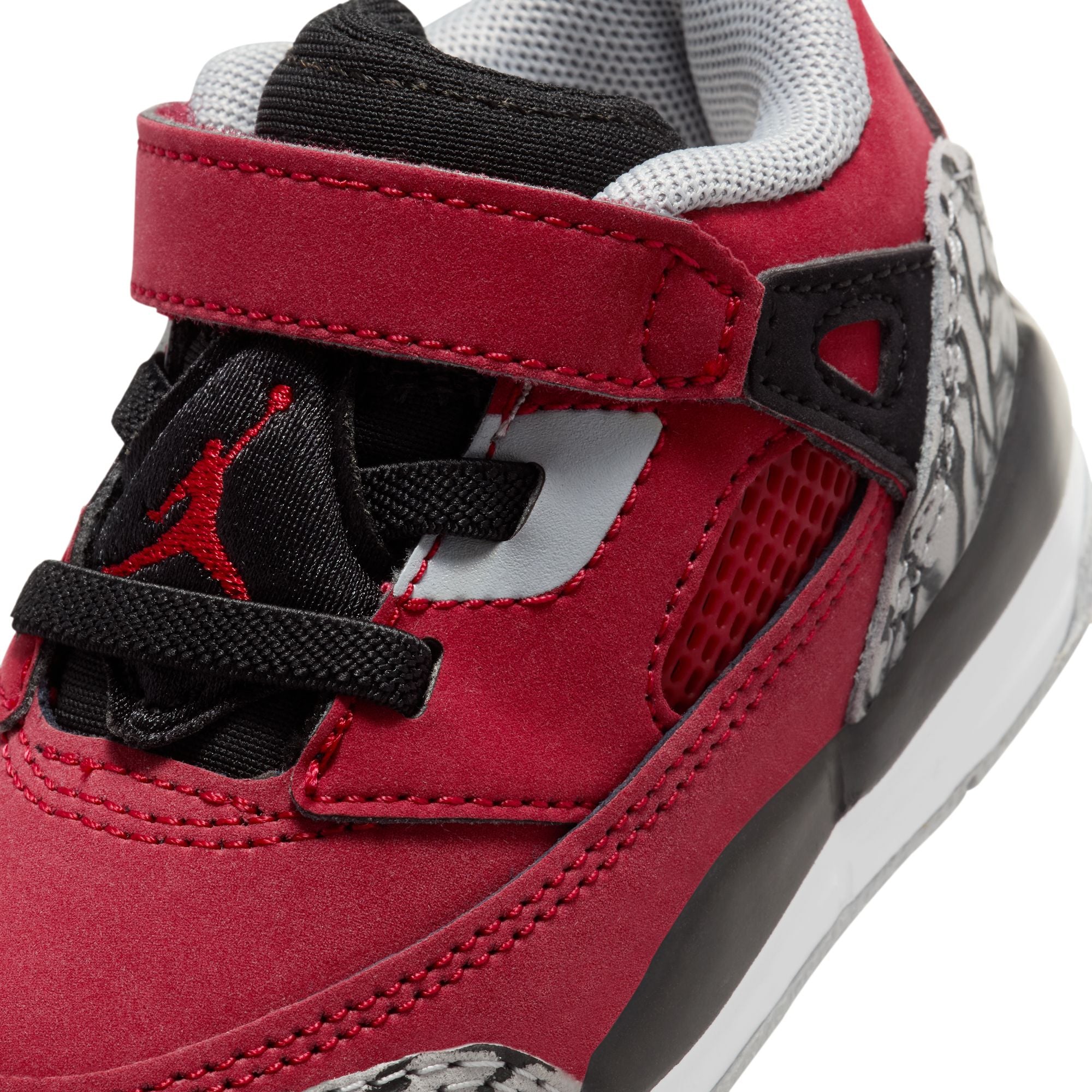 KIDS JORDAN SPIZIKE LOW TD (GYM RED/BLACK/WOLF GREY)