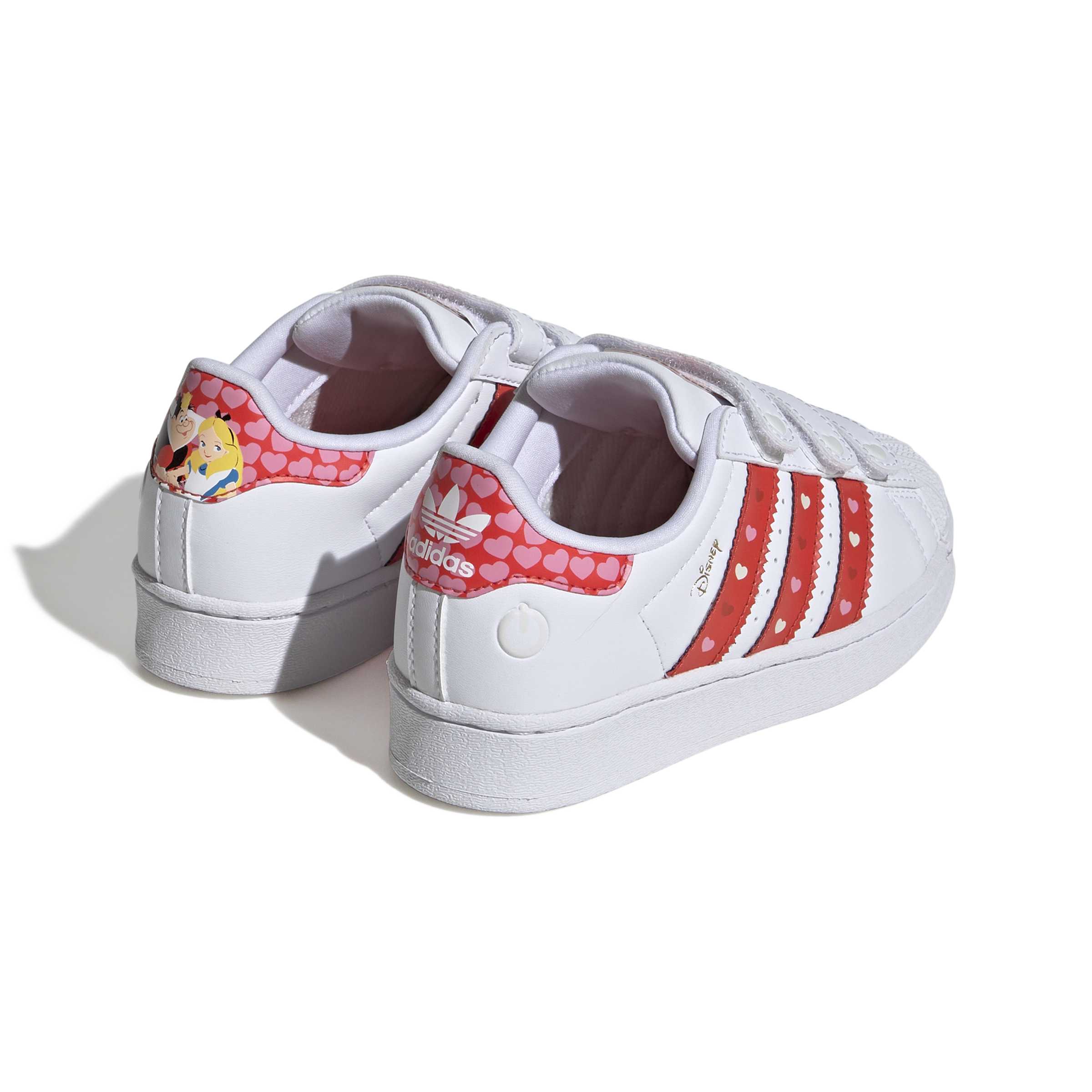 KIDS ADIDAS DISNEY SUPERSTAR LED LIGHTS COMFORT CLOSURE (CORE BLACK / BRIGHT RED / CLOUD WHITE)