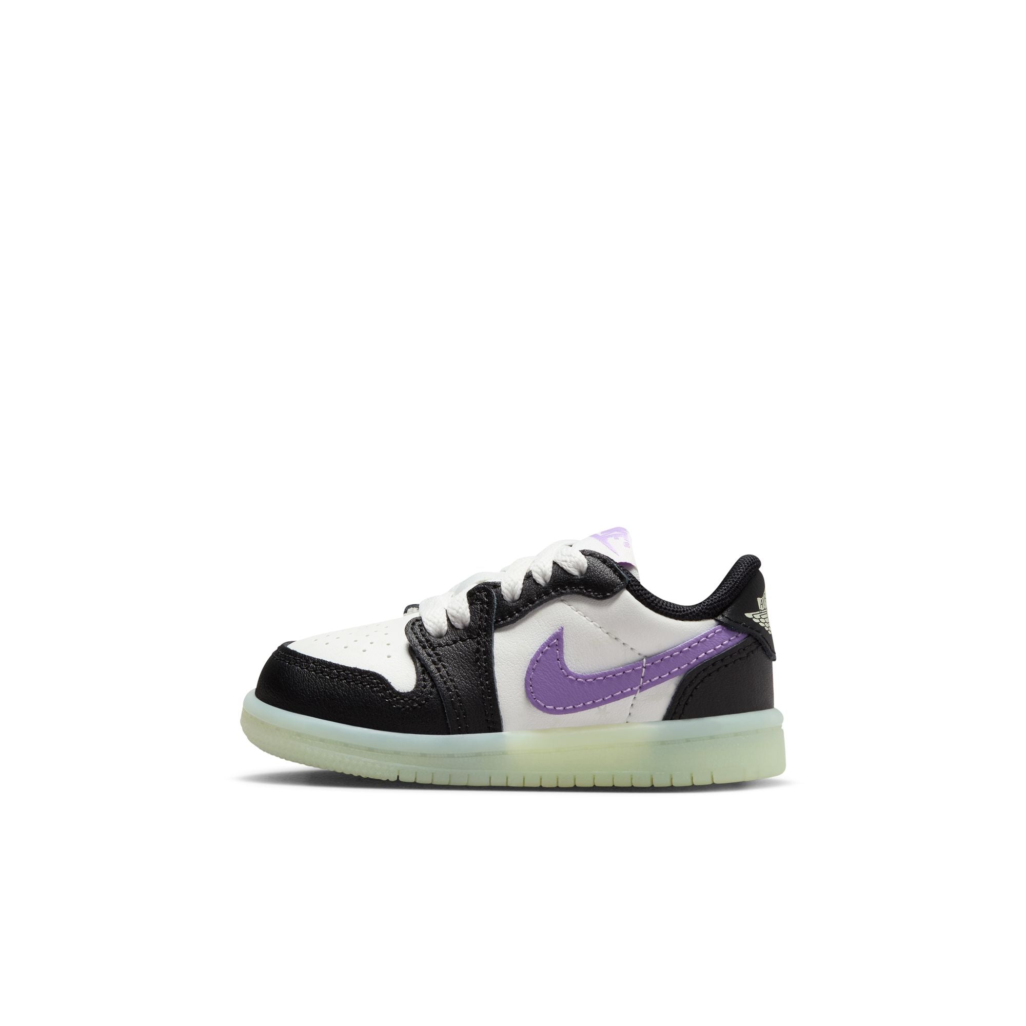 KIDS JORDAN 1 RETRO LOW OG TD (BLACK RASPBERRY)