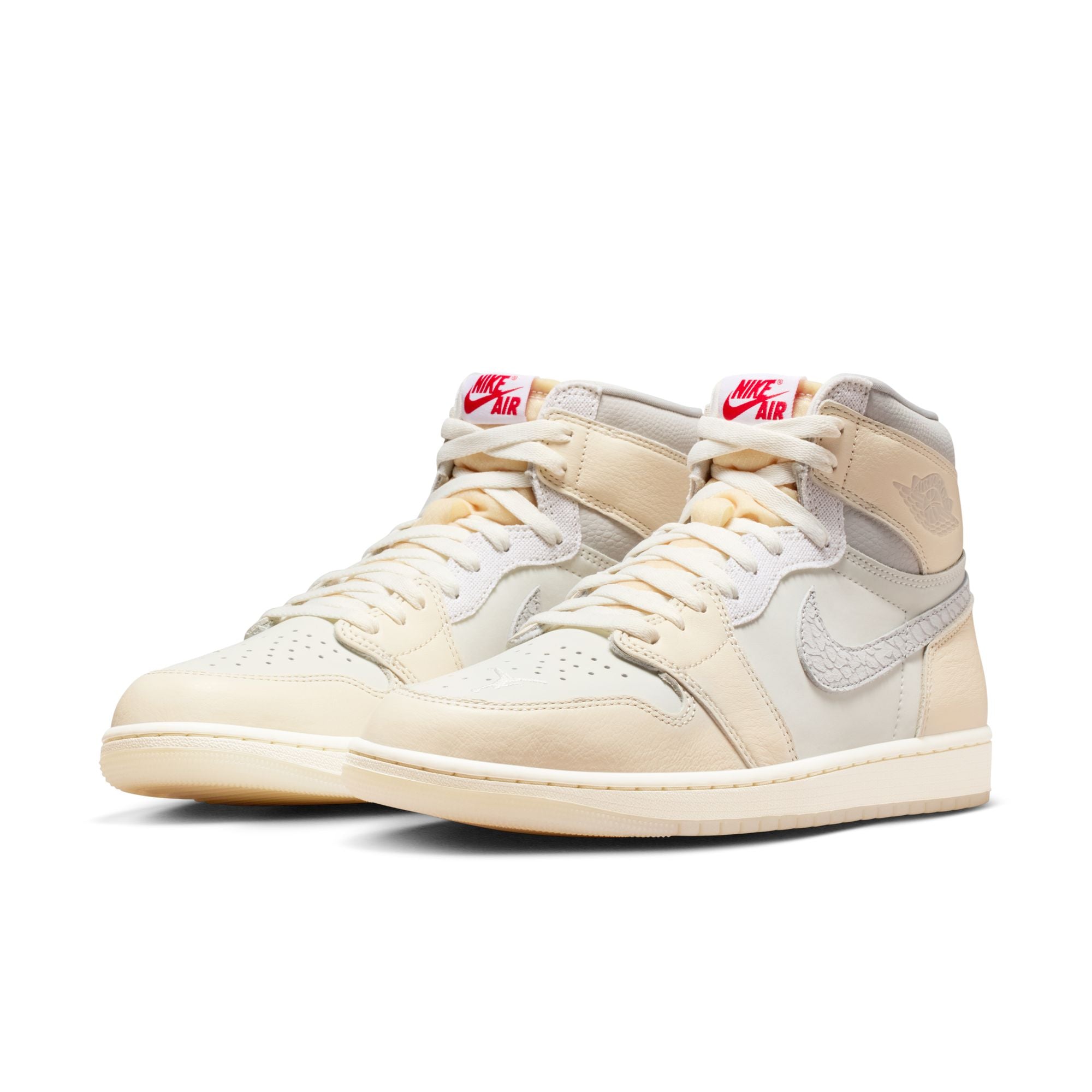 MENS AIR JORDAN 1 RETRO HIGH OG (SAIL UNIVERSITY RED)