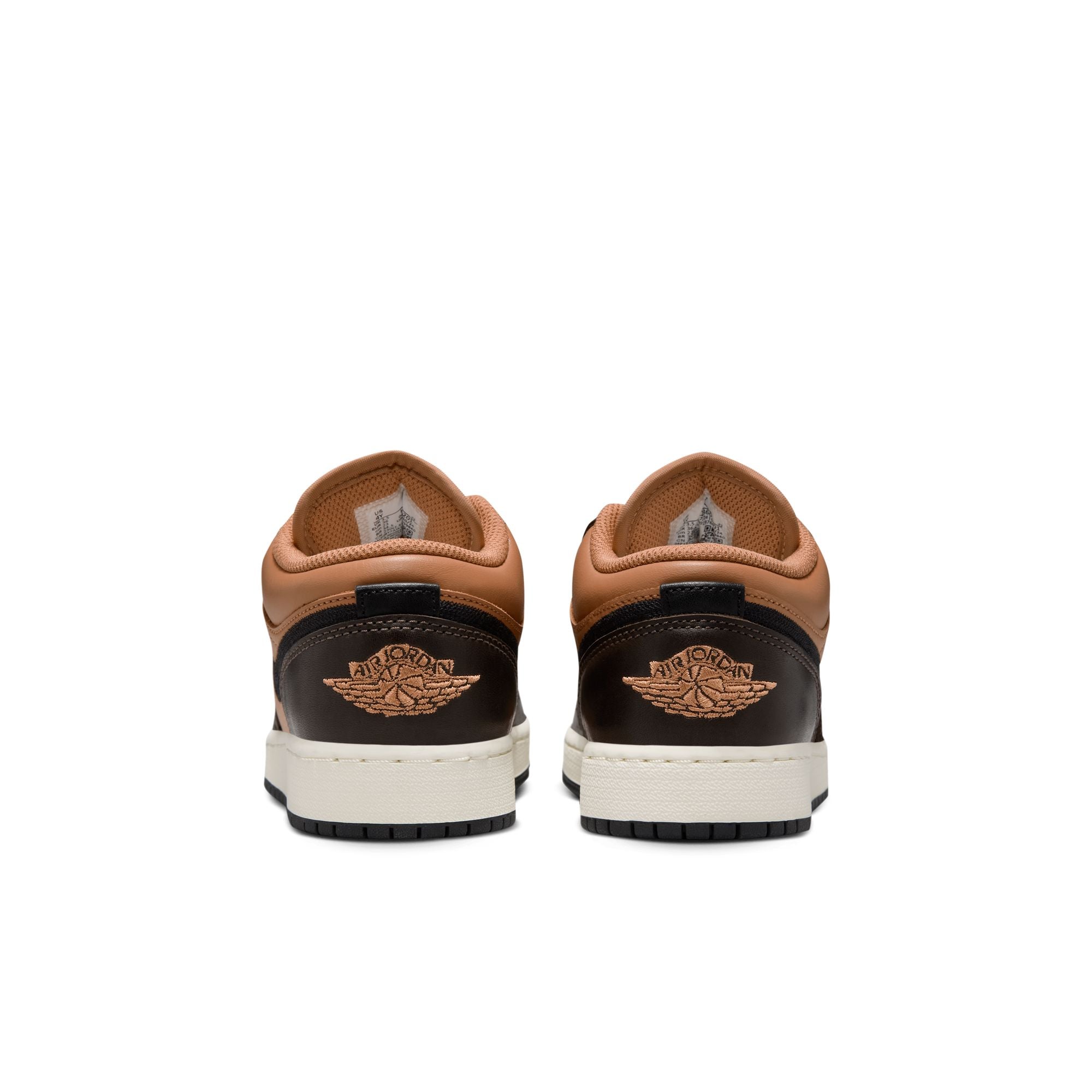 KIDS AIR JORDAN 1 LOW SE BG (FLAX/BLACK/BAROQUE BROWN)