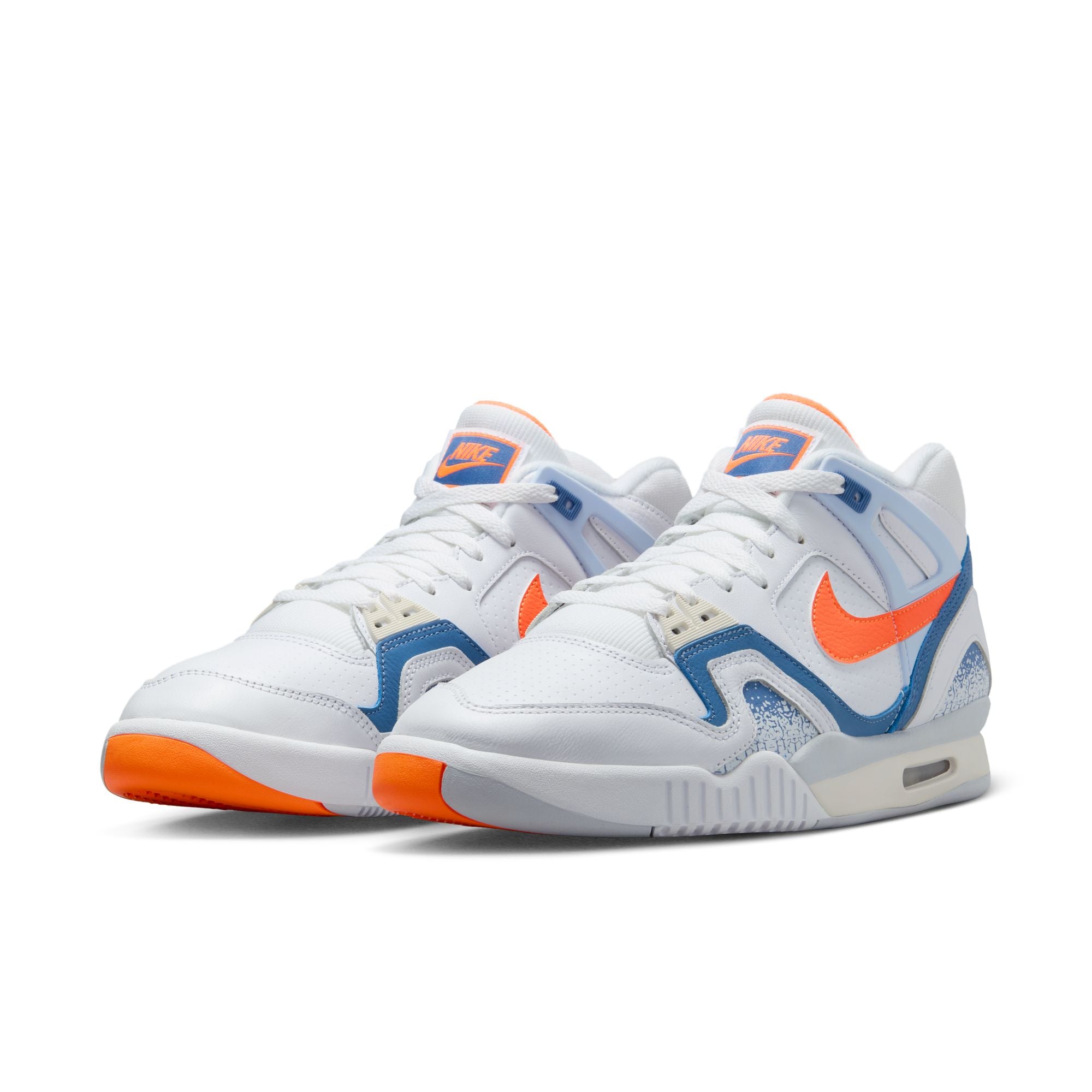 MENS NIKE AIR TECH CHALLENGE II QS (WHITE/TART/STONE BLUE/FOOTBALL GREY)