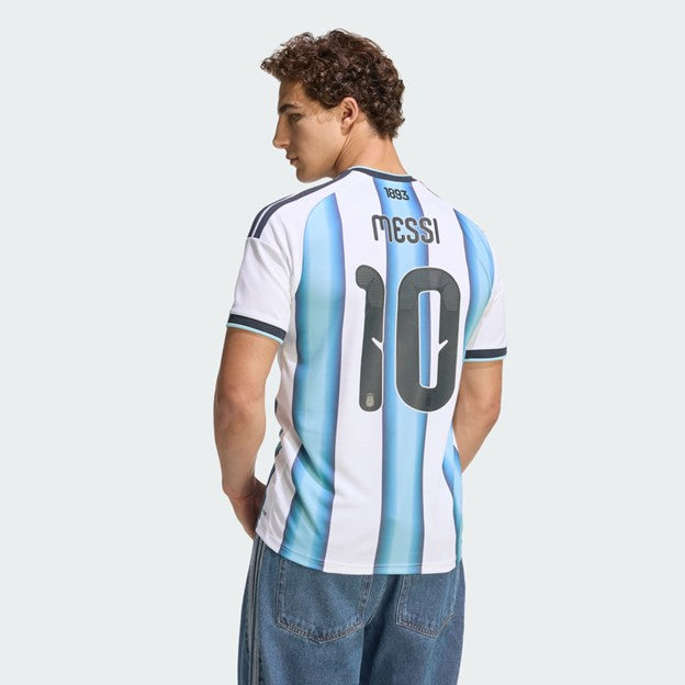 MENS ADIDAS ARGENTINA 26 HOME MESSI JERSEY (WHITE / ICEY BLUE / LIGHT BLUE)