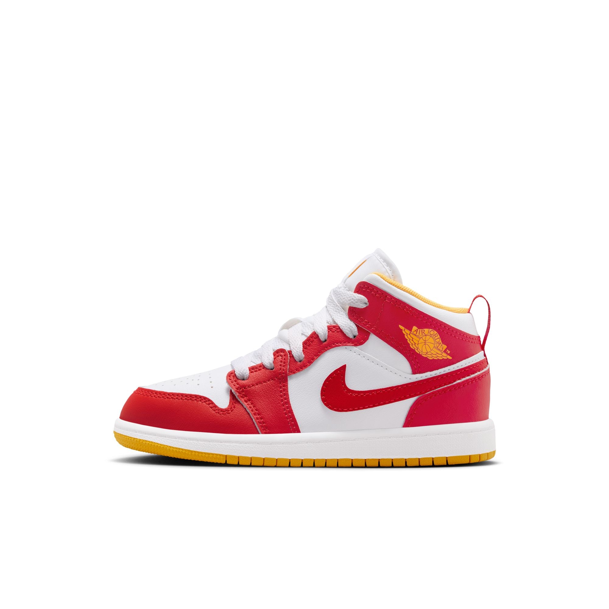 KIDS JORDAN 1 MID PS (SPEED RED/WHITE/GOLD)