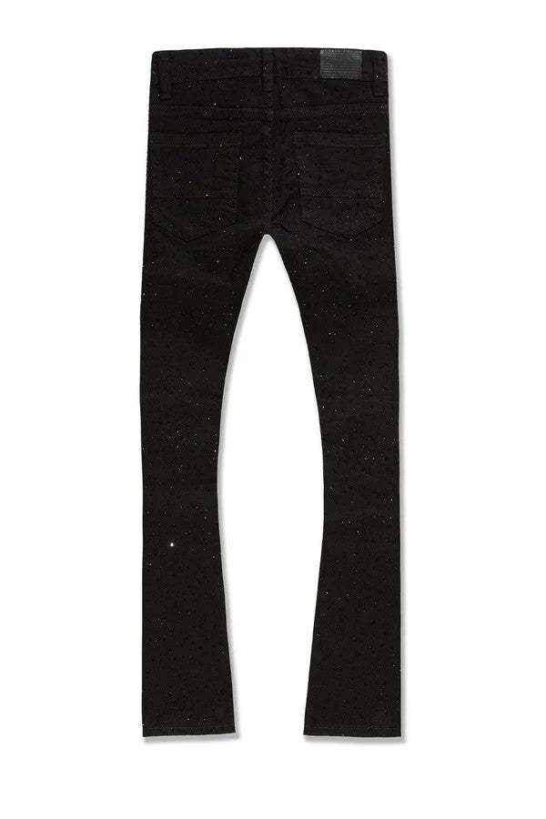 KIDS JORDAN CRAIG LOCAL DEALER STACKED DENIM (JET BLACK)