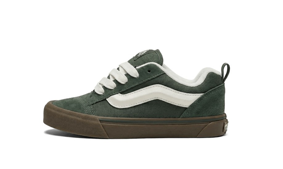 KIDS VANS KNU SKOOL PS (DARK GUM/OIL GREEN)