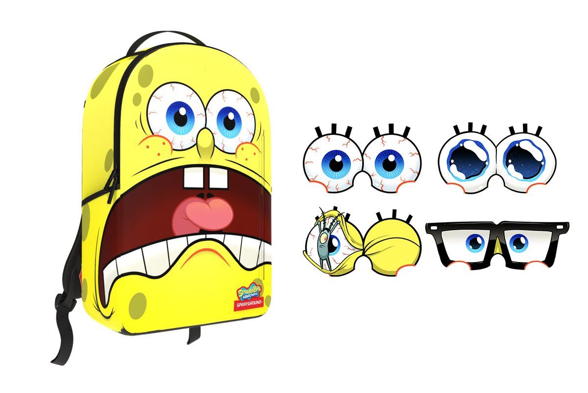 SPONGEBOB REMOVABLE EYES DLXR BACKPACK