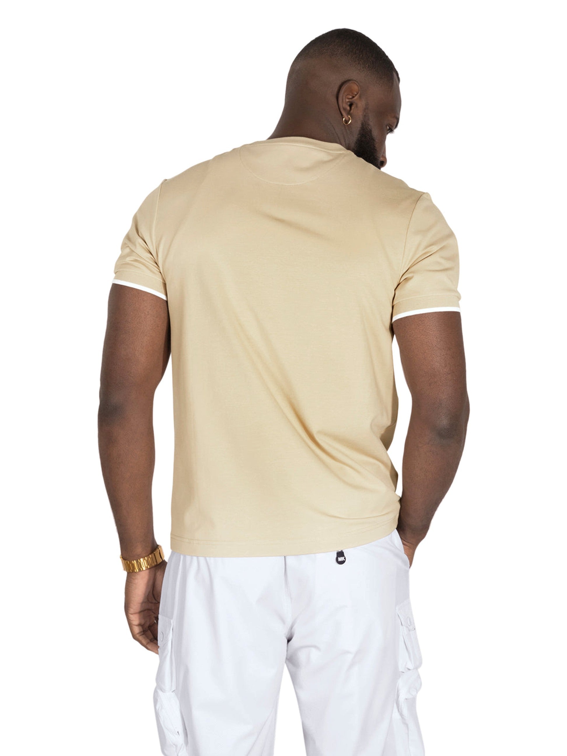 MENS MAKOBI SORRENTO MK T-SHIRT (KHAKI)
