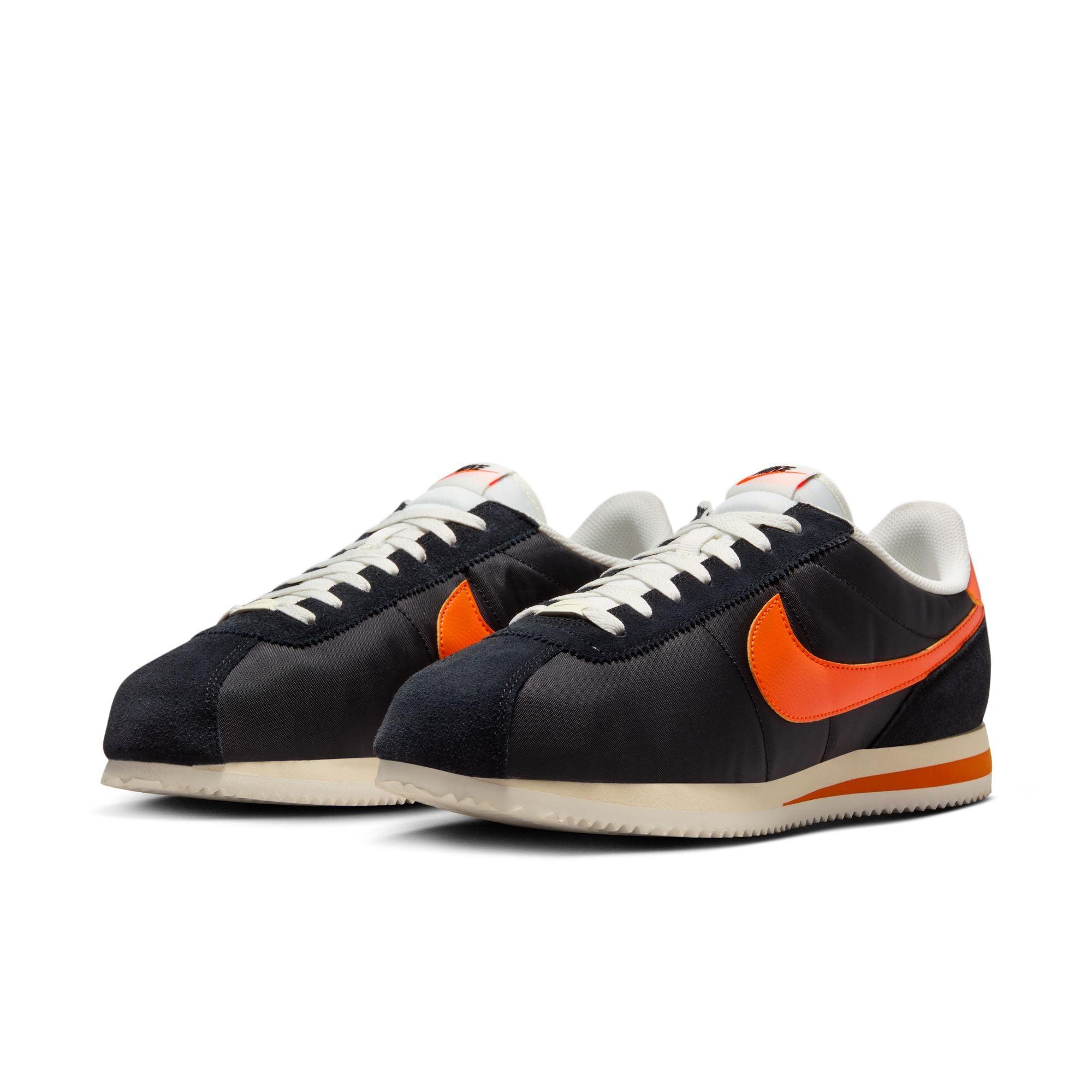 MENS NIKE CORTEZ TXT (BLACK/SAFETY ORANGE/SAIL/MUSLIN)