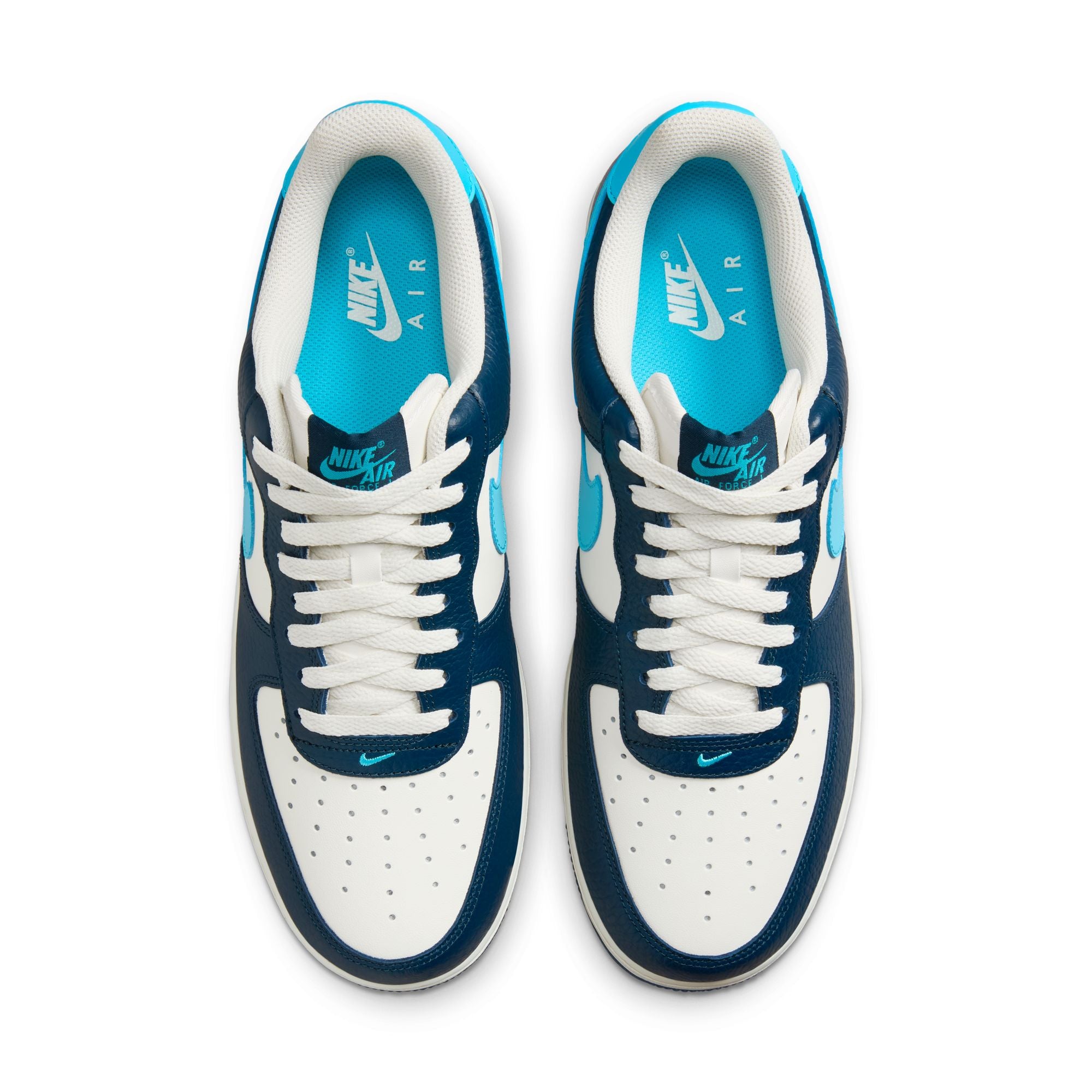 MENS NIKE AIR FORCE 1 '07 (ARMORY NAVY/BALTIC BLUE/SAIL/PALE IVORY)