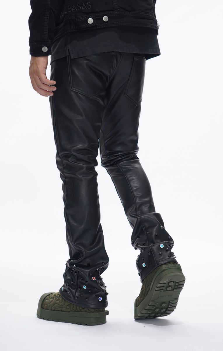 MENS VALABASAS ION - 33'' INSEAM-STACKED JEAN (BLACK)