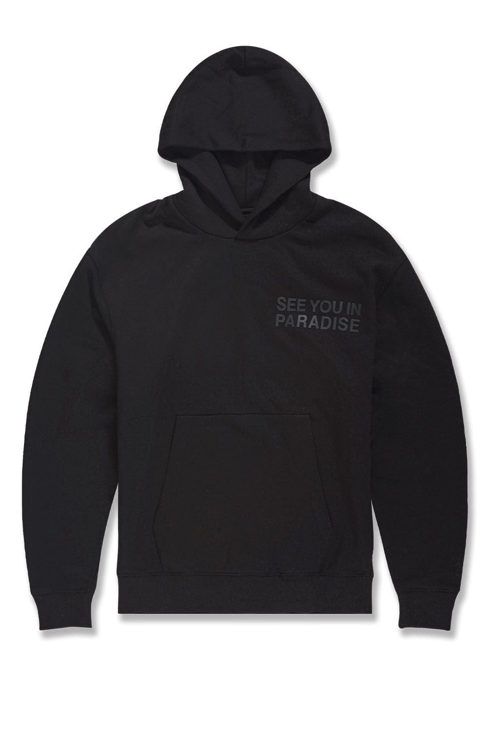 MENS JORDAN CRAIG PARADISE TONAL PULLOVER HOODIE (BLACK)