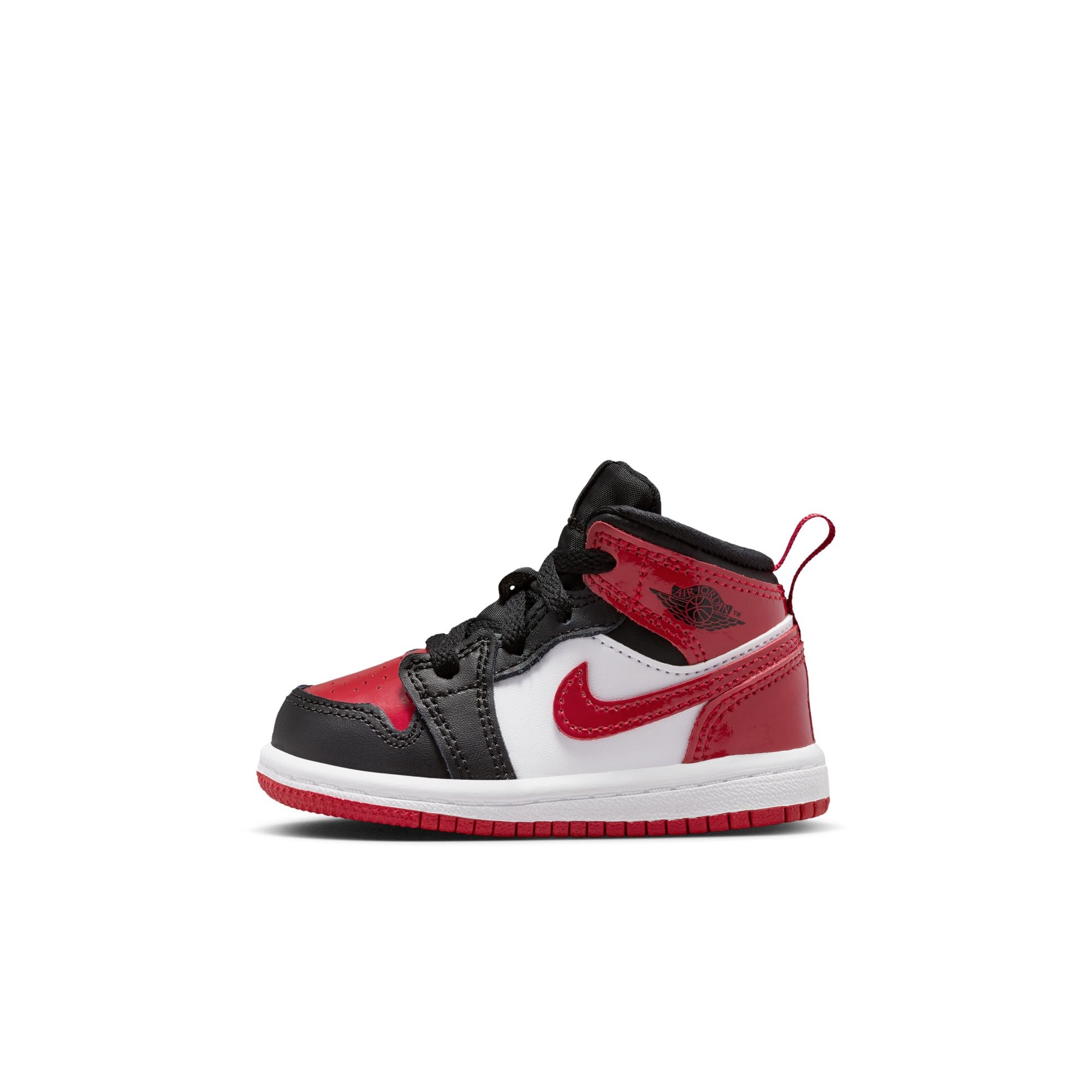 KIDS JORDAN 1 MID SE TD (BLACK/VARSITY RED/WHITE)