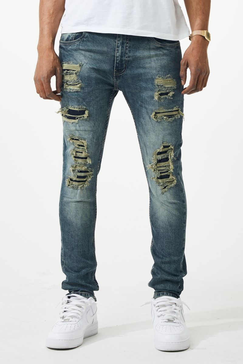 KIDS THREAD THEORY RIP AND REPAIR JEAN (TINT BLUE)