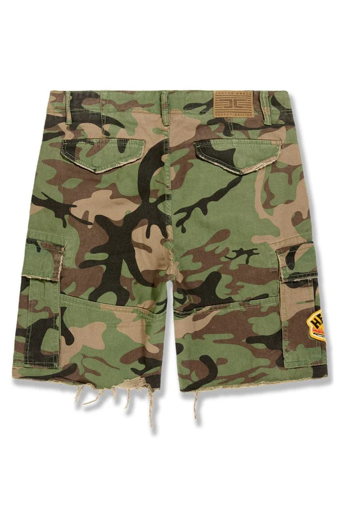 MENS JORDAN CRAIG WAR ANGEL CARGO SHORT (VINTAGE CAMO)
