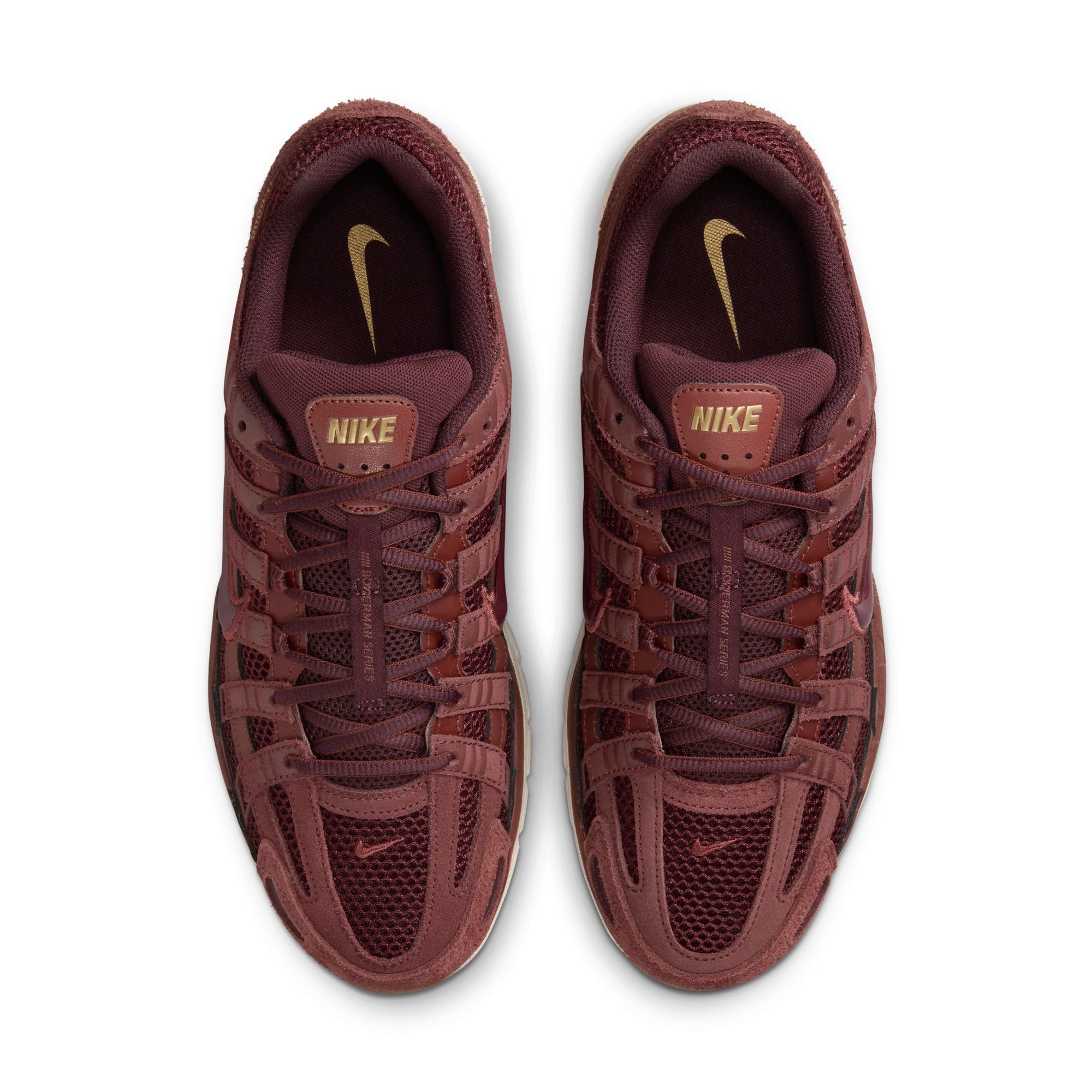 MENS NIKE P-6000 SE (DARK PONY/BURGUNDY CRUSH/METALLIC GOLD)