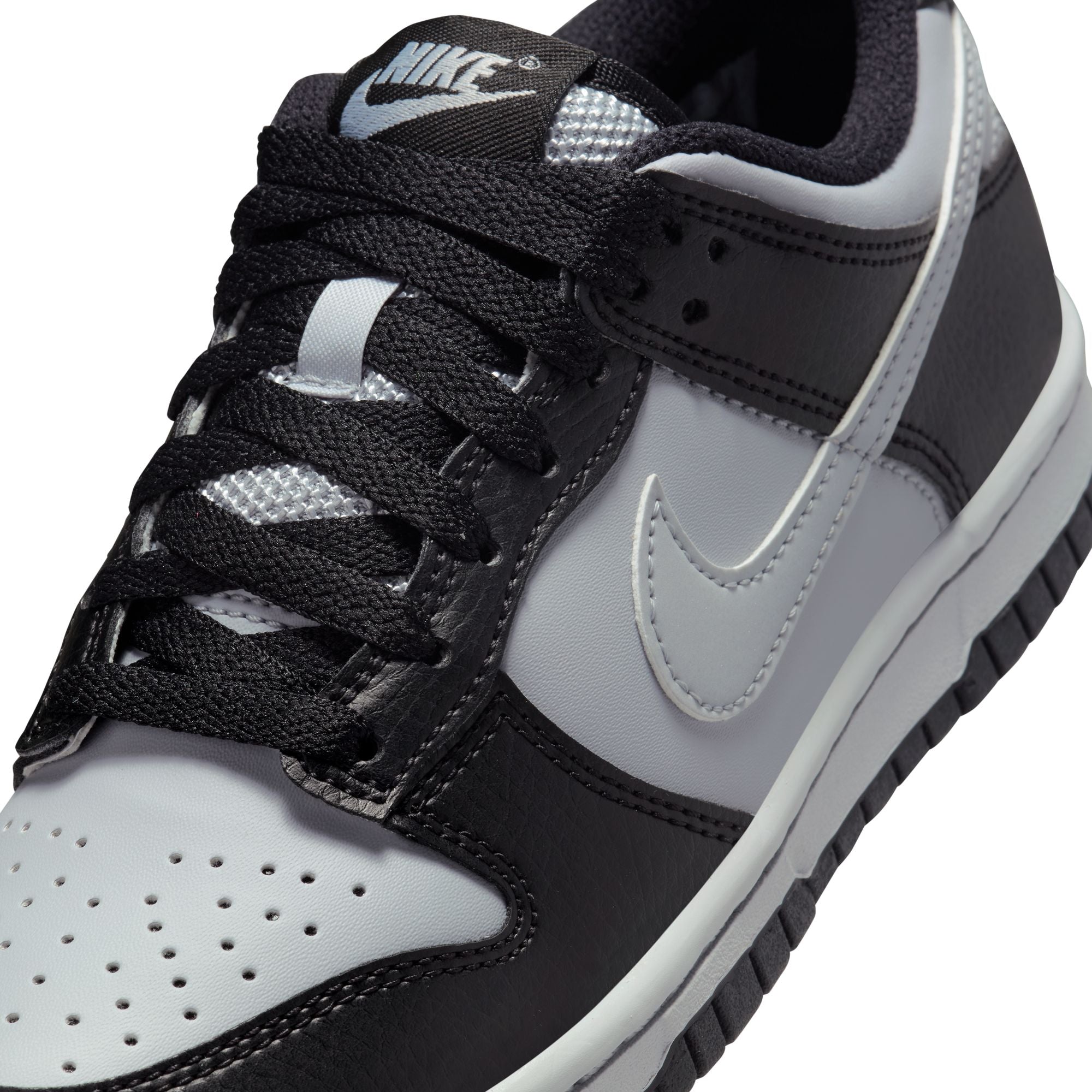 KIDS NIKE DUNK LOW GS (BLACK/WOLF GREY)