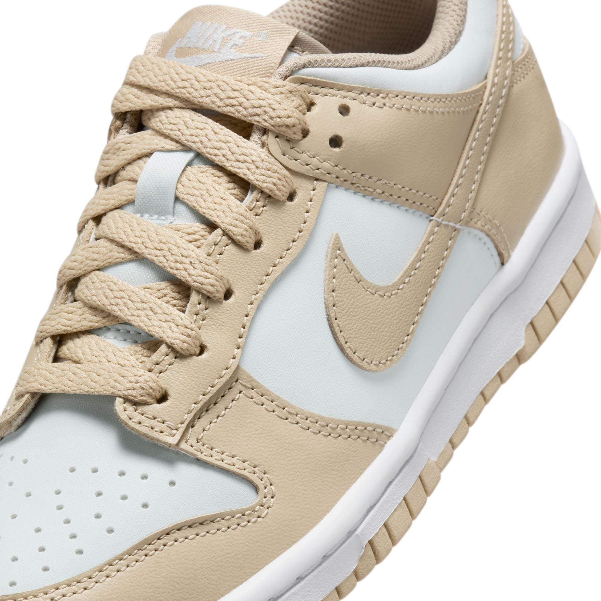 KIDS NIKE DUNK LOW GS (DESERT KHAKI/PURE PLATINUM)