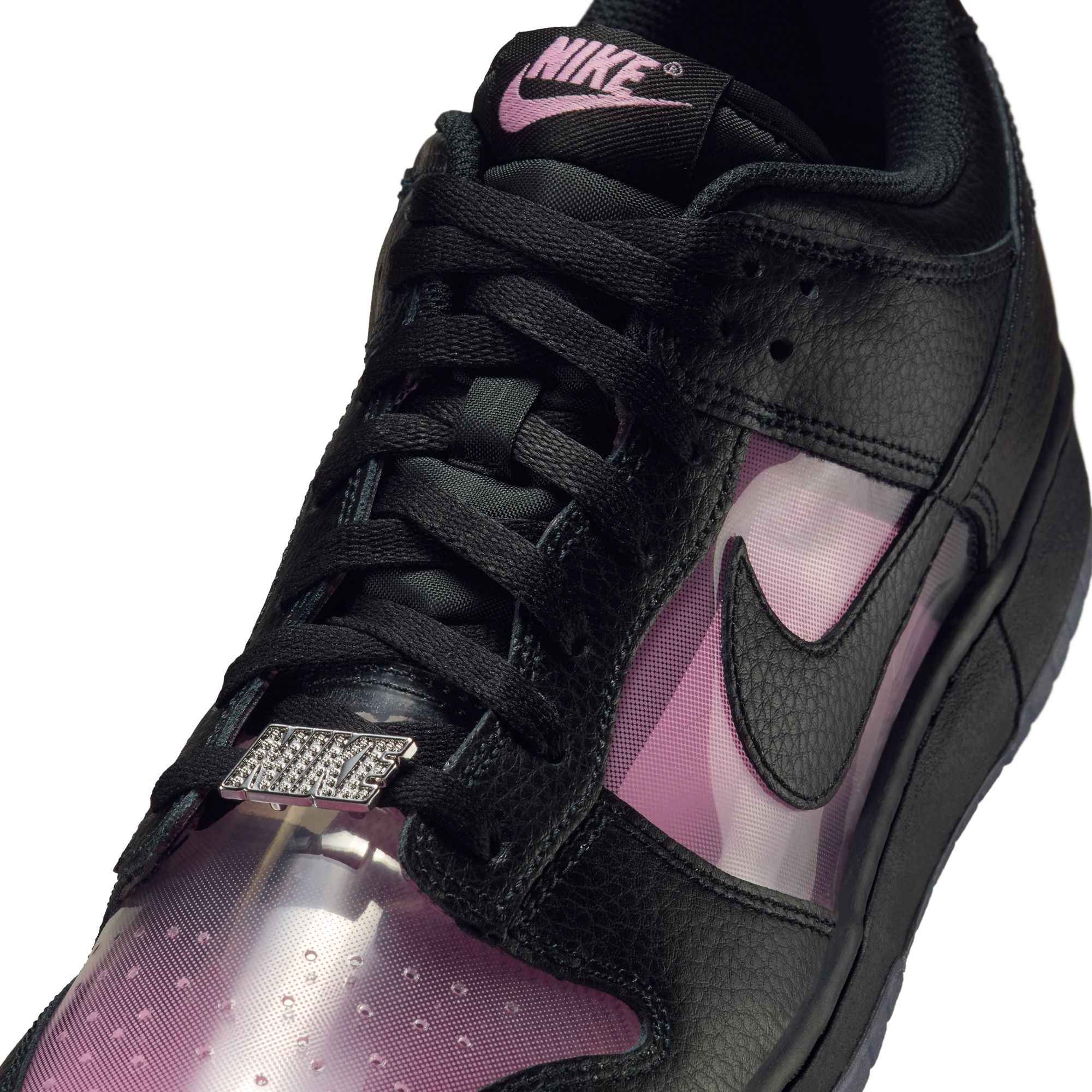 MENS NIKE DUNK LOW RETRO PREMIUM (PINK RISE/BLACK)