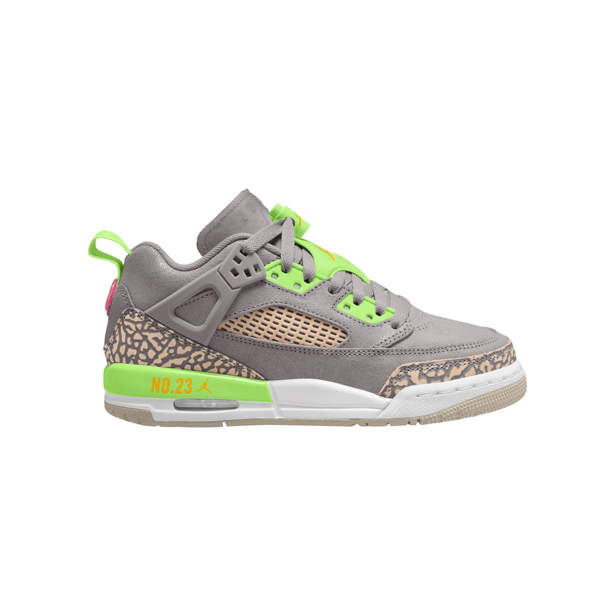 KIDS JORDAN SPIZIKE LOW SNEAKER SCHOOL GS (ATMOSPHERE GREY/LASER ORANGE)