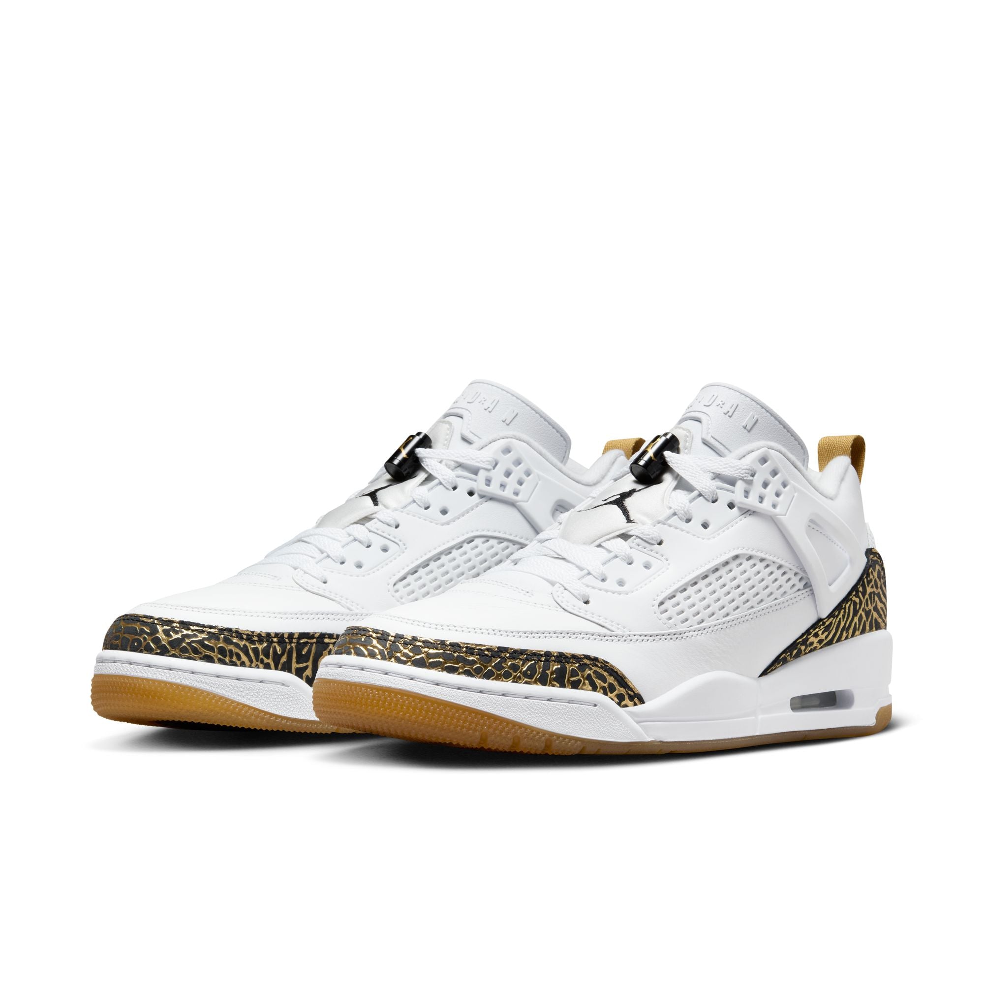 MENS JORDAN SPIZIKE LOW (WHITE/BLACK/METALLIC GOLD)