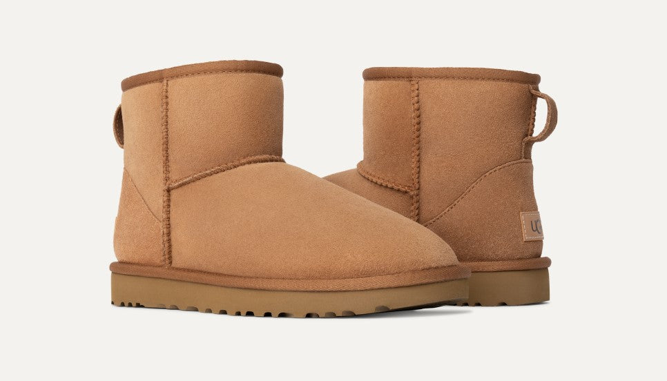 WOMENS UGG CLASSIC MINI II BOOT (CHESTNUT)