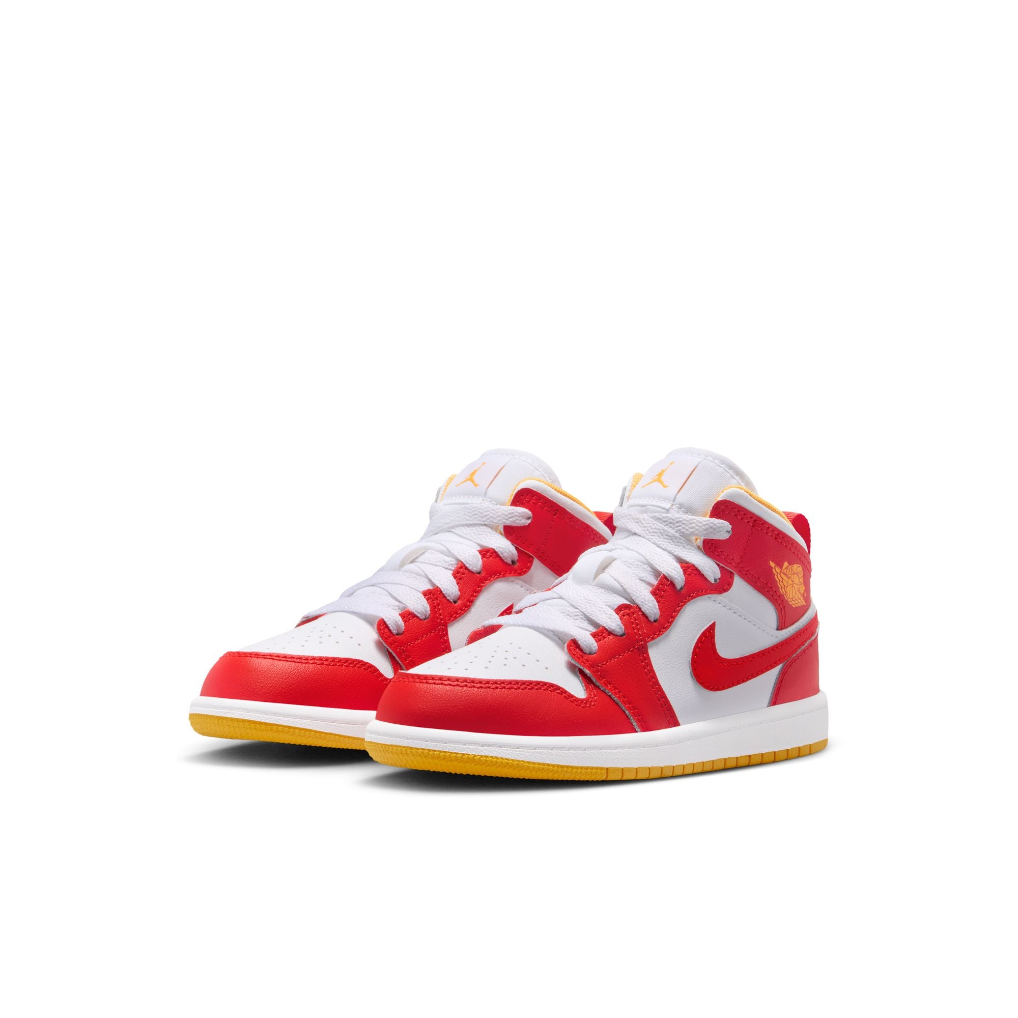 KIDS JORDAN 1 MID PS (SPEED RED/WHITE/GOLD)