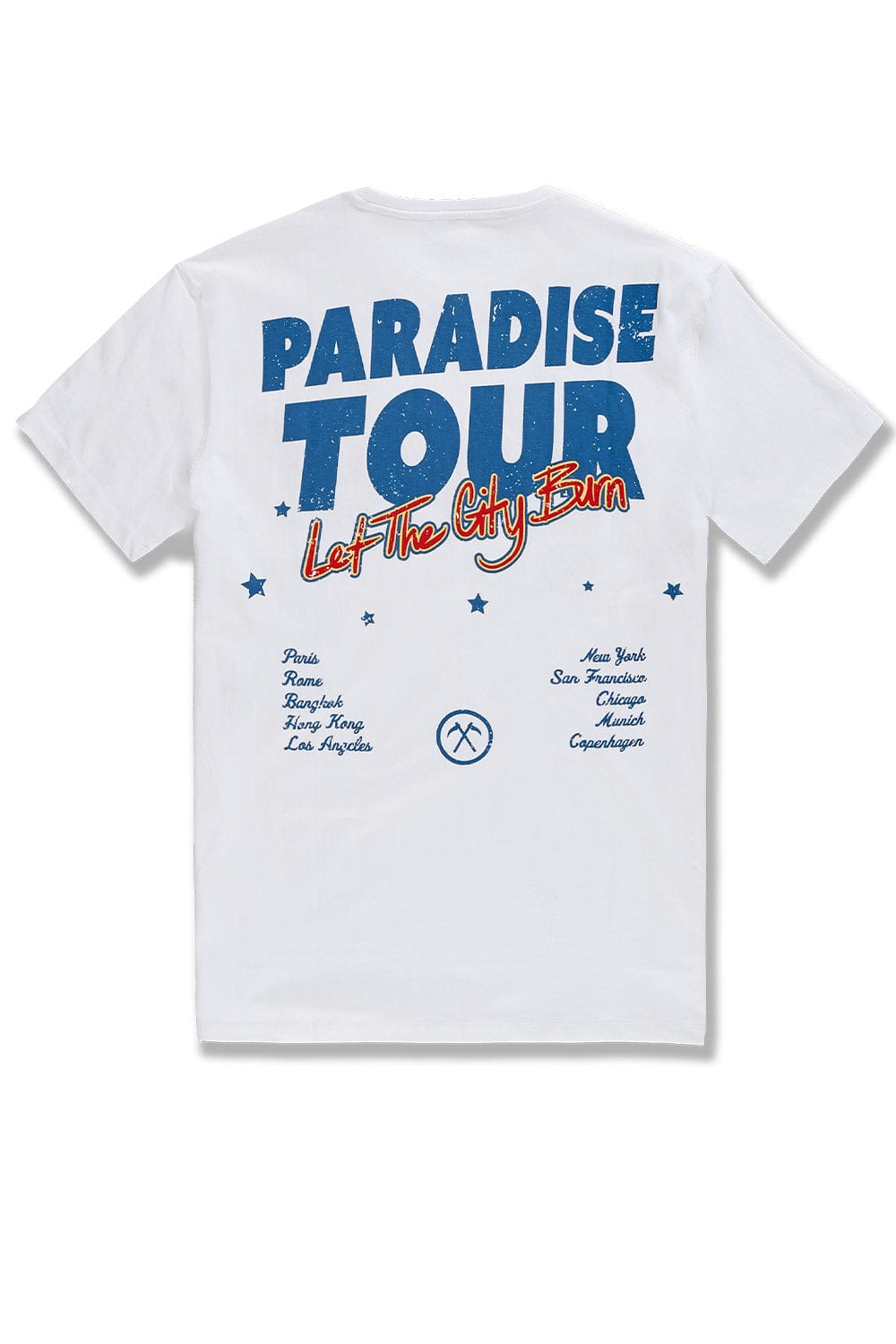 BIG MENS JORDAN CRAIG PARADISE TOUR T-SHIRT (WHITE)
