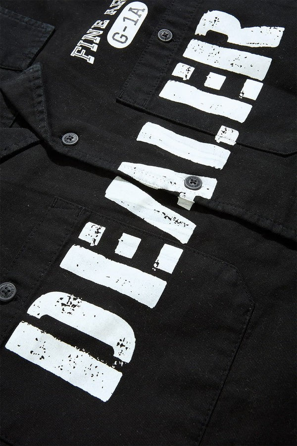 MENS JORDAN CRAIG THE PLUG WORK SHIRT (BLACK)